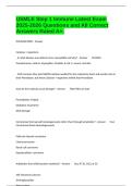 USMLE Step 1 Immune Latest Exam 2025-2026 Questions and All Correct Answers Rated A&plus;&period;