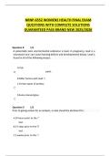 NRNP-6552 WOMENS HEALTH FINAL EXAM QUESTIONS WITH COMPLETE SOLUTIONS GUARANTEED PASS BRAND NEW 2025/2026