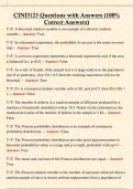  CIND123 Questions with Answers &lpar;100&percnt;  Correct Answers&rpar; 