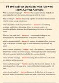 FS 100 study set Questions with Answers  (100% Correct Answers) 
