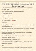 NCP-MCI 6&period;5 Questions with Answers &lpar;100&percnt;  Correct Answers&rpar; 