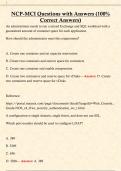 NCP-MCI Questions with Answers &lpar;100&percnt;  Correct Answers&rpar;