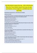 HESI RN Medical-Surgical Nursing &ndash; 2025&ndash;2026 Review  &lpar;Next-Gen Focus&rpar; System-based med-surg concepts&comma;  prioritization&comma; clinical judgment&comma; and NGN-style case  reasoning&period;