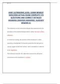 ASNT ULTRASONIC LEVEL I EXAM NEWEST  2025&sol;2026 ACTUAL EXAM COMPLETE 170  QUESTIONS AND CORRECT DETAILED   ANSWERS &lpar;VERIFIED ANSWERS&rpar; &vert;ALREADY   GRADED A&plus;