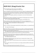 RAPS RAC &lpar;Drug&rpar; Practice Test&period;