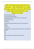 NBRC SDS &lpar;Sleep Disorders Specialist&rpar; Exam  Preparation &ndash; 2025&ndash;2026 Edition Focus&colon; Sleep  physiology&comma; respiratory monitoring&comma; PAP therapy&comma;  sleep-related breathing disorders&comma; and  diagnostic principles&period;