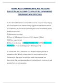 RN EXIT HESI COMPREHENSIVE HESI MED SURG  QUESTIONS WITH COMPLETE SOLUTIONS GUARANTEED  PASS BRAND NEW 2025&sol;2026