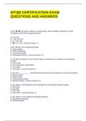 ISTQB CERTIFICATION EXAM QUESTIONS AND ANSWERS