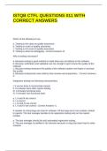 ISTQB CTFL QUESTIONS 011 WITH CORRECT ANSWERS