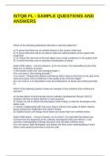 ISTQB FL - SAMPLE QUESTIONS AND ANSWERS