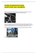 ISTQB FOUNDATION EXAM QUESTIONS AND ANSWERS