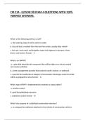 CM 214 - LESSON 28 EXAM 4 QUESTIONS WITH 100&percnt; VERIFIED ANSWERS&period;