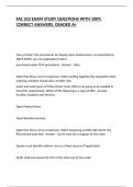 FAC 023 EXAM STUDY QUESTIONS WITH 100&percnt; CORRECT ANSWERS&comma; GRADED A&plus;