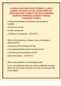 FLORIDA LAWS AND RULES VERSION 1&comma;2 AND 3  NEWEST 2025&sol;2026 ACTUAL EXAM COMPLETE  QUESTIONS AND CORRECT DETAILED ANSWERS  &lpar;VERIFIED ANSWERS&rpar; &vert;ALREADY GRADED  A&plus;&vert;&vert;NEWEST EXAM&excl;&excl;&excl; 
