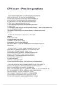CPN exam - Practice questions NEWEST 2026&sol;2027 ACTUAL EXAM COMPLETE QUESTIONS AND CORRECT DETAILED ANSWERS &lpar;VERIFIED ANSWERS&rpar; &vert;ALREADY GRADED A&plus;&vert;&vert;BRAND NEW&excl;&excl;