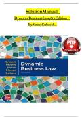 Solution manual for dynamic business law the essentials 6th edition 