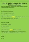  NCP TUTORIAL Questions with Answers  &lpar;100&percnt; Correct Answers&rpar; 