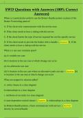 SWD Questions with Answers &lpar;100&percnt; Correct  Answers&rpar;