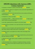 SWD391 Questions with Answers &lpar;100&percnt;  Correct Answers&rpar;