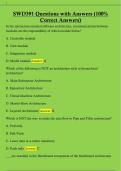 SWD391 Questions with Answers &lpar;100&percnt;  Correct Answers&rpar; 
