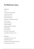 PC-PNCB Exam Topics NEWEST 2026&sol;2027 ACTUAL EXAM COMPLETE QUESTIONS AND CORRECT DETAILED ANSWERS &lpar;VERIFIED ANSWERS&rpar; &vert;ALREADY GRADED A&plus;&vert;&vert;BRAND NEW&excl;&excl;