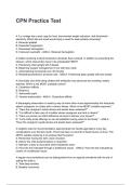 CPN Practice Test NEWEST 2026&sol;2027 ACTUAL EXAM COMPLETE QUESTIONS AND CORRECT DETAILED ANSWERS &lpar;VERIFIED ANSWERS&rpar; &vert;ALREADY GRADED A&plus;&vert;&vert;BRAND NEW&excl;&excl;