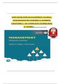 TEST BANK for Principle of Management Global 15th Edition By Stephen P&period; Robbins Chapters 1 - 18&comma; Complete