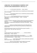 LOMA 335&colon; THE INSURANCE COMPANY AND OPERATIONS MANAGEMENT &lpar;MODULE 3&rpar;
