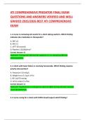 ATI Comprehensive Predictor Exam 2025&colon; Practice and Review
