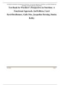 Test Bank For Wardlaw's Perspectives in Nutrition A Functional Approach&comma; 3rd Edition&comma;by Carol Byrd-Bredbenner&comma; Jacqueline Berning&comma; Danita Kelley Chapter 1-18 &vert;&vert;Complete A&plus; Guide