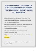 G-202 Exam 2 &lpar;2025&sol;2026&rpar; &ndash; Complete Actual Exam with 100&percnt; Correct Verified Answers