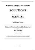 Solutions Manual &mdash; Facilities Design&comma; 5th Edition &mdash; Sunderesh S&period; Heragu &mdash; ISBN 9781032258058 &mdash; Latest Update 2025&sol;2026 &mdash; &lpar;All Chapters Covered 1&ndash;15&rpar;