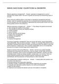 MANG 3402 EXAM 1 QUESTIONS & ANSWERS