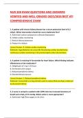 NUR 328 Exam 2025 &ndash; Verified Questions and Answers
