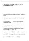 CGS MIDTERM EXAM &vert; 123 QUESTIONS &vert; WITH COMPLETE SOLUTIONS&period;