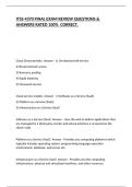 ITSS 4370 FINAL EXAM REVIEW QUESTIONS & ANSWERS RATED 100&percnt;  CORRECT&period;