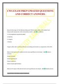 CWS EXAM PREP UPDATED QUESTIONS AND CORRECT ANSWERS&period;