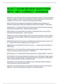 NCATT EXAM REVIEW QUESTIONS WITH 100&percnt; CORRECT ANSWERS 