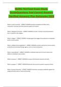 NURS 753 Final Exam Study GuideQuestions And Correct Answers &lpar;Verified Answers&rpar; Plus Rationales 2026&period;