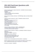 CRJ 425 Final Exam Questions with Correct Answers