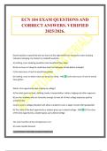 ECN 104 EXAM QUESTIONS AND CORRECT ANSWERS&period; VERIFIED 2025&sol;2026&period;