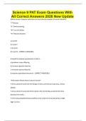 Science 9 PAT Exam Questions With All Correct Answers 2026 New Update&period;pdf