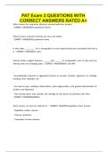 PAT Exam 2 QUESTIONS WITH CORRECT ANSWERS RATED A &plus;&period;pdf