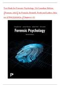 Test Bank for Forensic Psychology&comma; 7th Canadian Edition &lpar;Pearson&comma; 2025&rpar; by Pozzulo&comma; Bennell&comma; Forth and Luther&comma; Isbn no&semi; 9780135329054&comma; &lpar;Chapters 1-15&rpar; Complete Study Guide&excl;&excl;&excl;&excl;&excl;&excl;&excl;&excl;