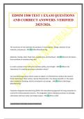 EDMM 1500 TEST 1 EXAM QUESTIONS AND CORRECT ANSWERS&period; VERIFIED 2025&sol;2026&period;