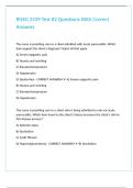 RNSG 2539 Test -2 Questions With Correct Answers