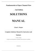 Solutions Manual &mdash; Fundamentals of Open Channel Flow&comma; 2nd Edition &mdash; Glenn E&period; Moglen &mdash; ISBN 9781032204550 &mdash; Latest Update 2025&sol;2026 &mdash; &lpar;All Chapters Covered 1&ndash;7&rpar;