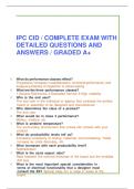 IPC CID Complete Exam 2025 &sol;2026&ndash; Detailed Questions & Verified Correct Answers &lpar;Graded A&plus;&rpar;