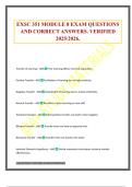 EXSC 351 MODULE 8 EXAM QUESTIONS AND CORRECT ANSWERS&period; VERIFIED 2025&sol;2026&period;