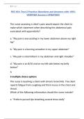 PAT 401 Test 2 Practice Questions and Answers with 100&percnt; VERIFIED Answers UPDATED&excl;&excl;&excl;&period;